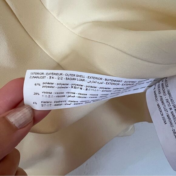 ZARA Butter Yellow Blazer Mini Dress Blogger Favorite Size Small - Picture 15 of 15